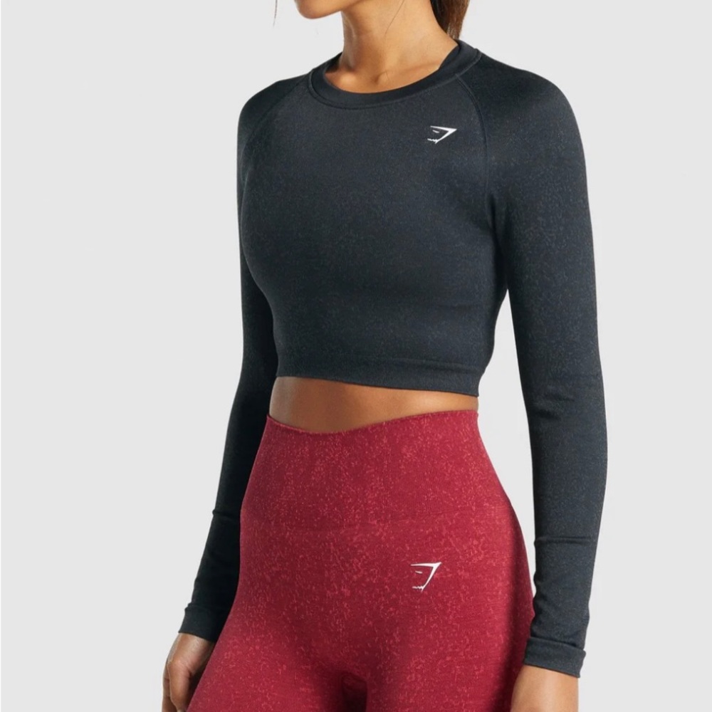 Gymshark adapt flex seamless long sleeve crop top